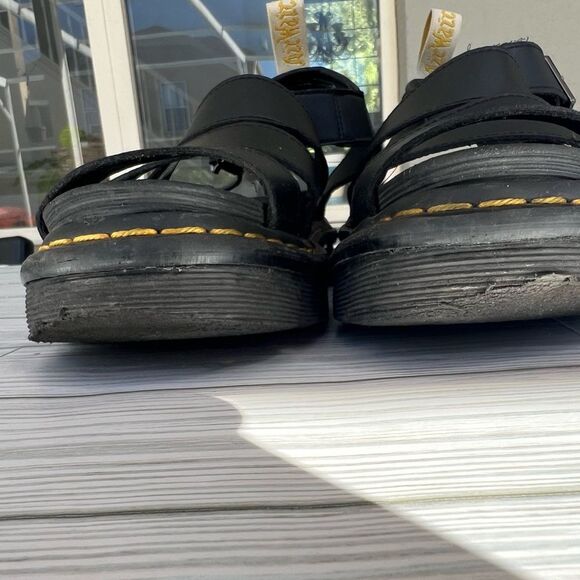 Dr. Martens Black Vegan Blaire Sandals, Size 7 - Picture 2 of 7